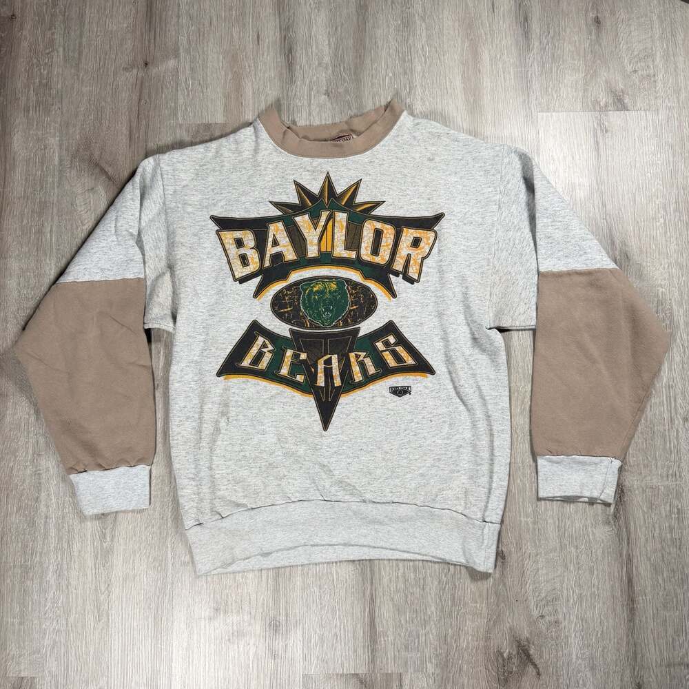 Mens Vintage Baylor Bears Red Oak Collegiate Crewneck Sweatshirt Medium NCAA